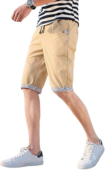 Amazon Bestmood ハーフパンツ メンズ スリム ハーパン 綿 麻 シンプル ファッション 半ズボン 五分丈 ウェストゴム カジュアル ビーチパンツ おしゃれ リゾート スポーツ風 大きいサイズ 夏 ショートパンツ 通販