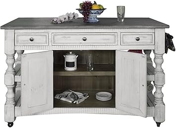 Amazon Com Burleson Home Furnishings Julia Solid Wood Kitchen