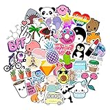 Stickers for Water Bottles Big 45-Pack Waterproof Cute Aesthetic Trendy Stickers for Teens Kids Girls and Boys, Perfect for Hydro Flask Laptop Notebook Phone Car Skateboard Extra Durable 100% Vinyl