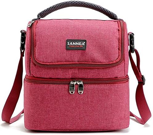 Adult Lunch Bag, Insulated Picnic Bag Lunch Box for Men, Women, 7L Double Deck Cooler Tote Bag for Work, School