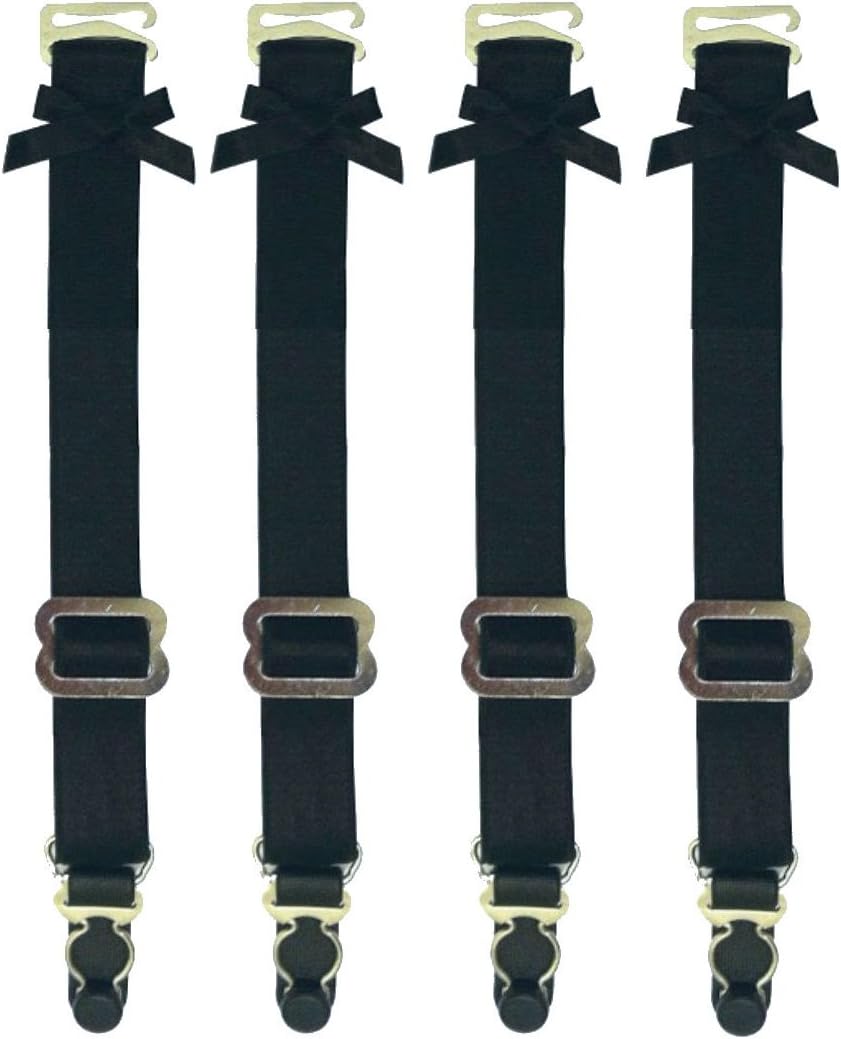 Gorgeous Garters (5"-7.5 Set of Replacement Metal Clip Corset Garter Straps