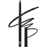 e.l.f. No Budge Retractable Eyeliner, Creamy, Ultra-Pigmented &amp; Waterproof, Creates Bold &amp; Defined Lines, Vegan &amp; Cruelty-Free, Black