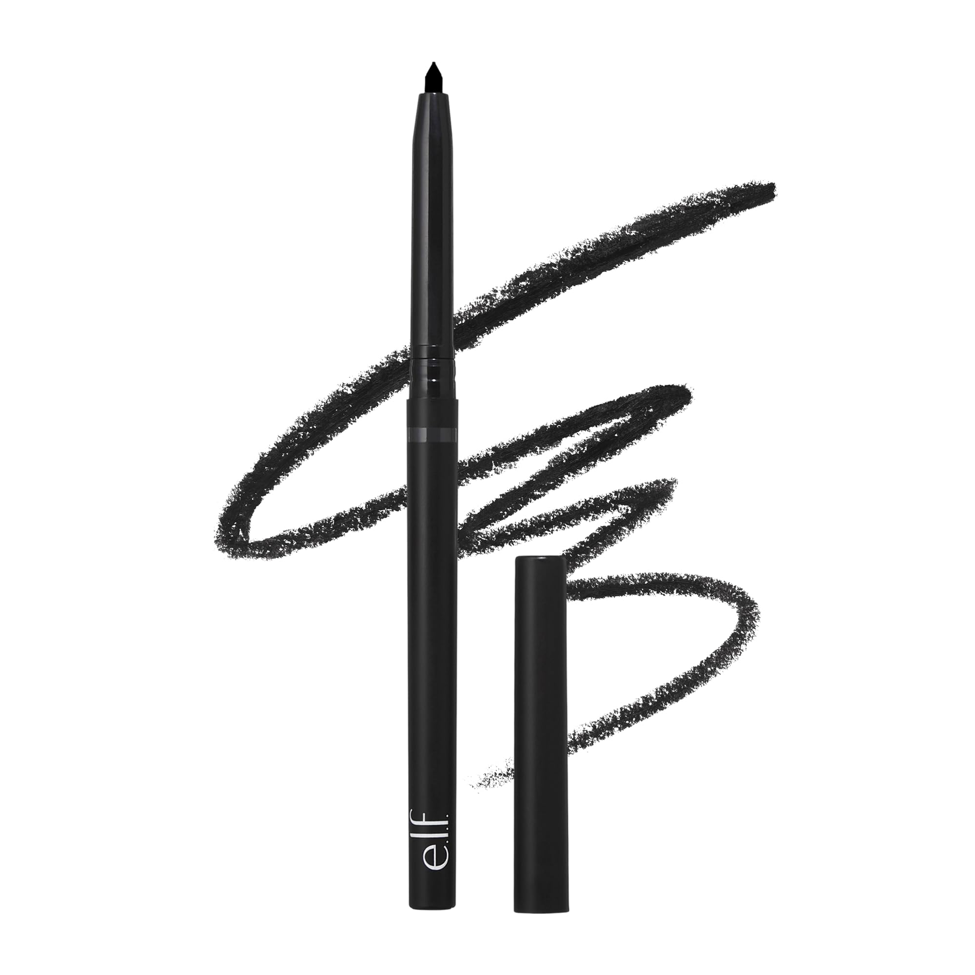 Photo 1 of e.l.f. No Budge Retractable Eyeliner, Creamy, Ultra-Pigmented & Waterproof, Creates Bold & Defined Lines, Vegan & Cruelty-Free, Black