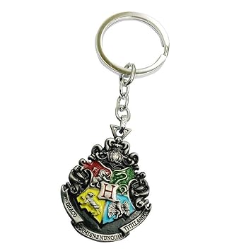 Fashion nitt Silver Harry Potter Double Sided Inspired Hogwarts Key Case