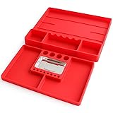 Aocoom 2 pcs Silicone Tool Tray with Magnetic Small