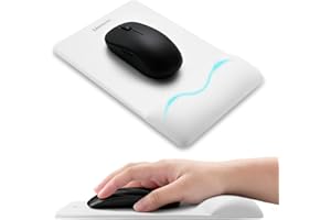 univo colors Mini Size Mouse Pad for Business Trips and Travel,Premium PU Material,Ergonomic Design,Smooth Mouse Operation wi