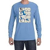 Long Sleeve Blue Los Angeles Ladd McConkey Text Pic T-Shirt