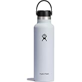 Hydro Flask Water Bottle - Insulated Stainless Steel - Non Spill, Leakproof in 21 Oz White