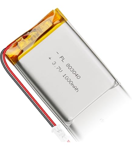 Amazon.com: Qimoo 803040 3.7V 1000mAh LiPo Battery - Rechargeable