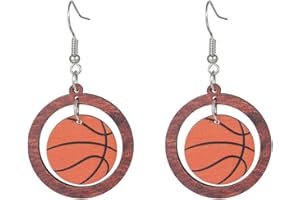 ATIPTU Baseball Earrings Football Dangle Earrings for Women Cute Sport Ball Dangle Earrings,Soccer Volleyball Tennis Rugby Earrings Sport Fans Players Jewelry