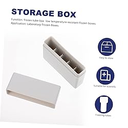 TOPPERFUN 1pc Plastic Cryovial Storage Box for