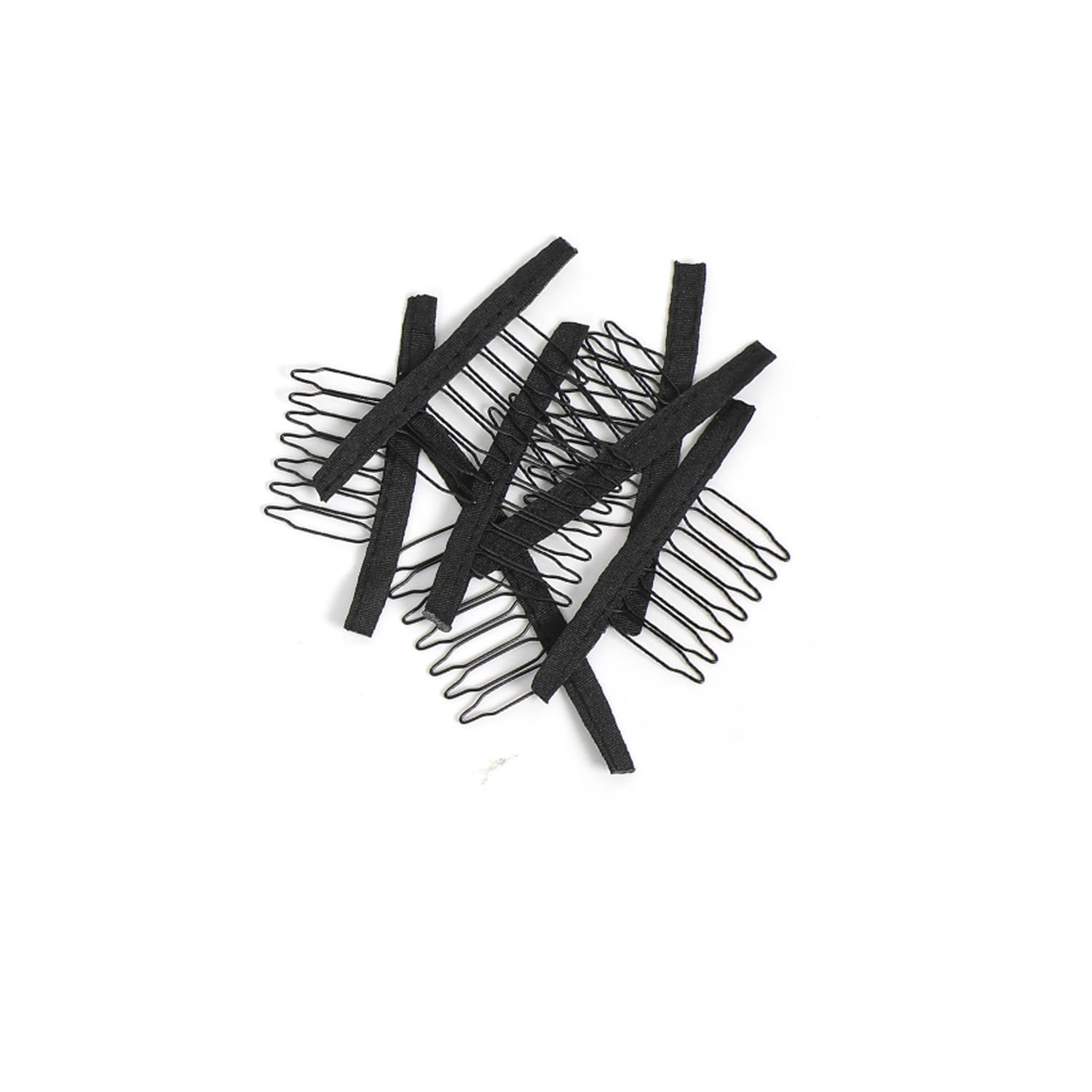 Photo 1 of 20 Pieces Wig Combs Wig Clips Wig Combs to Secure Wig 7-teeth Wig Accessories Tools For Making Wig Caps Wig Comb (Black,20 Pcs)