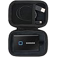 co2CREA Hard Travel Case Replacement for Samsung T7 Touch Portable SSD 500GB 1TB 2TB External Solid State Drives (Black Case)