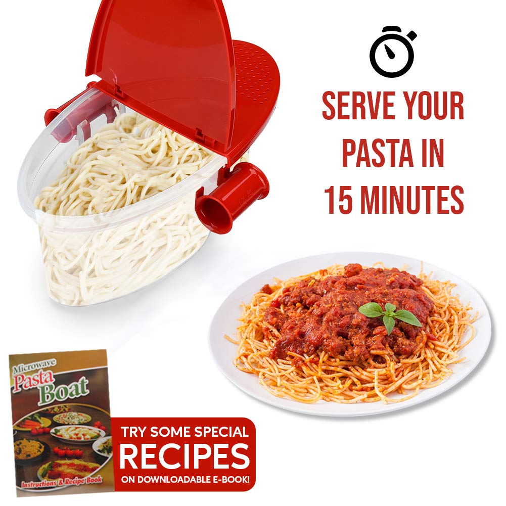 Hot Pasta Boat - Cocedor de pasta para microondas ...