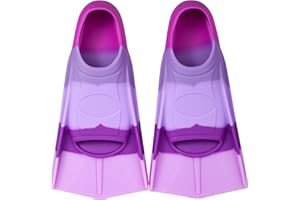 Azuunye Kids Swim Fins, Youth Swimming Flippers for Lap Swimming Training, for Children Girls Boys