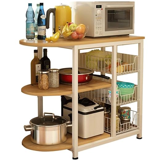 Cvbndfe-HOME - Estante para Horno de microondas de Doble Capa de ...