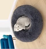 Fhodigogo Plush Donut Dog Cat Bed Fluffy Calming Round Warm Nest 3kg view 6