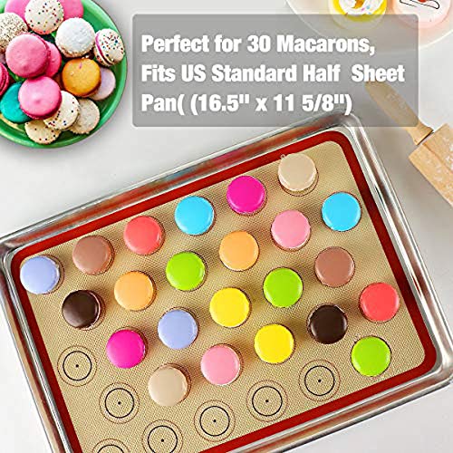 Macaron Silicone Baking Mat Set of 2 Non Stick Silicon Macaroon