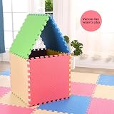 Vivo Technologies Interlocking Foam Play Mat 18 Pack 9mm EVA Multi Colour view 3