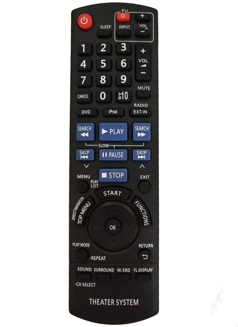 VINABTY N2QAYB000514 Replacement Remote Control Fit for Panasonic Home Theater System SC-PT480 SCPT480 SC-PT480P-K SA-PT480 SAPT480 SCPT480