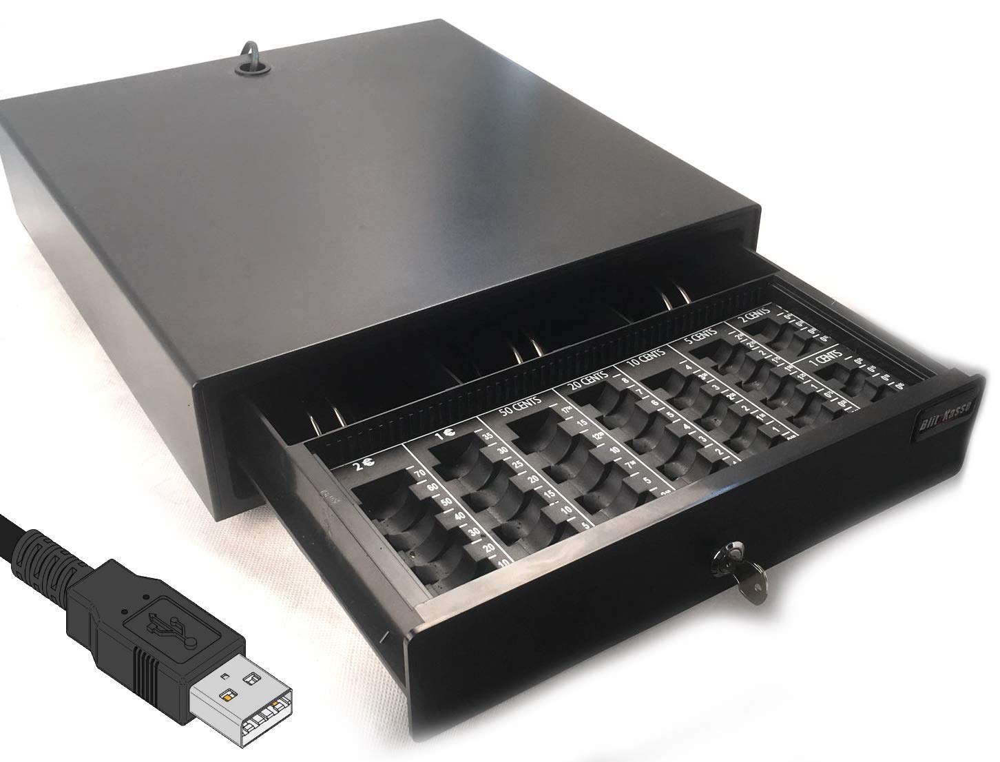 Mini Money Drawer With Coin Board And Mounting Bracket