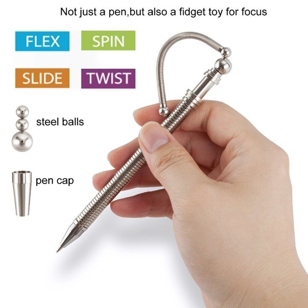 Dulama Magnetic Think Ink Pen Finger Fidget Pencil Toys Best Stress Reducer Relieves Anxiety And Boredom Toy To Relief Stress Magnetic Metal Pen Buy Online In Costa Rica At Costarica Desertcart Com Productid
