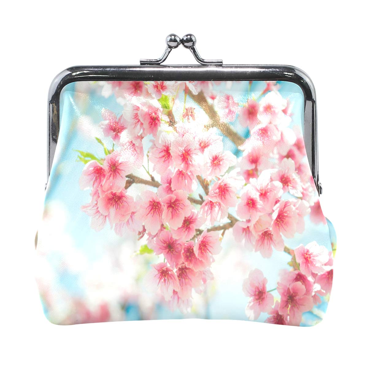 High Quality Fast Shipping Cherry Blossom Pouch Small Wallet Kiss Lock Change Coin Purse Wallets For Women Girl High Quality Www Sarawakdirectory Com