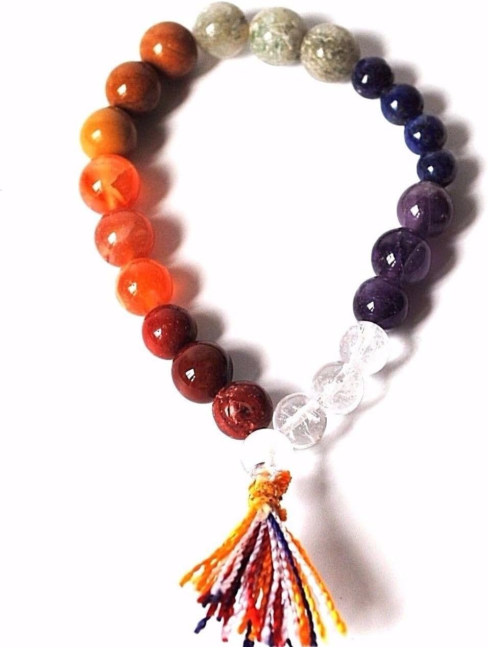 Reiki Energy Charged Chakra Crystal Beaded Power Bracelet (Beautifully Gift Wrapped)