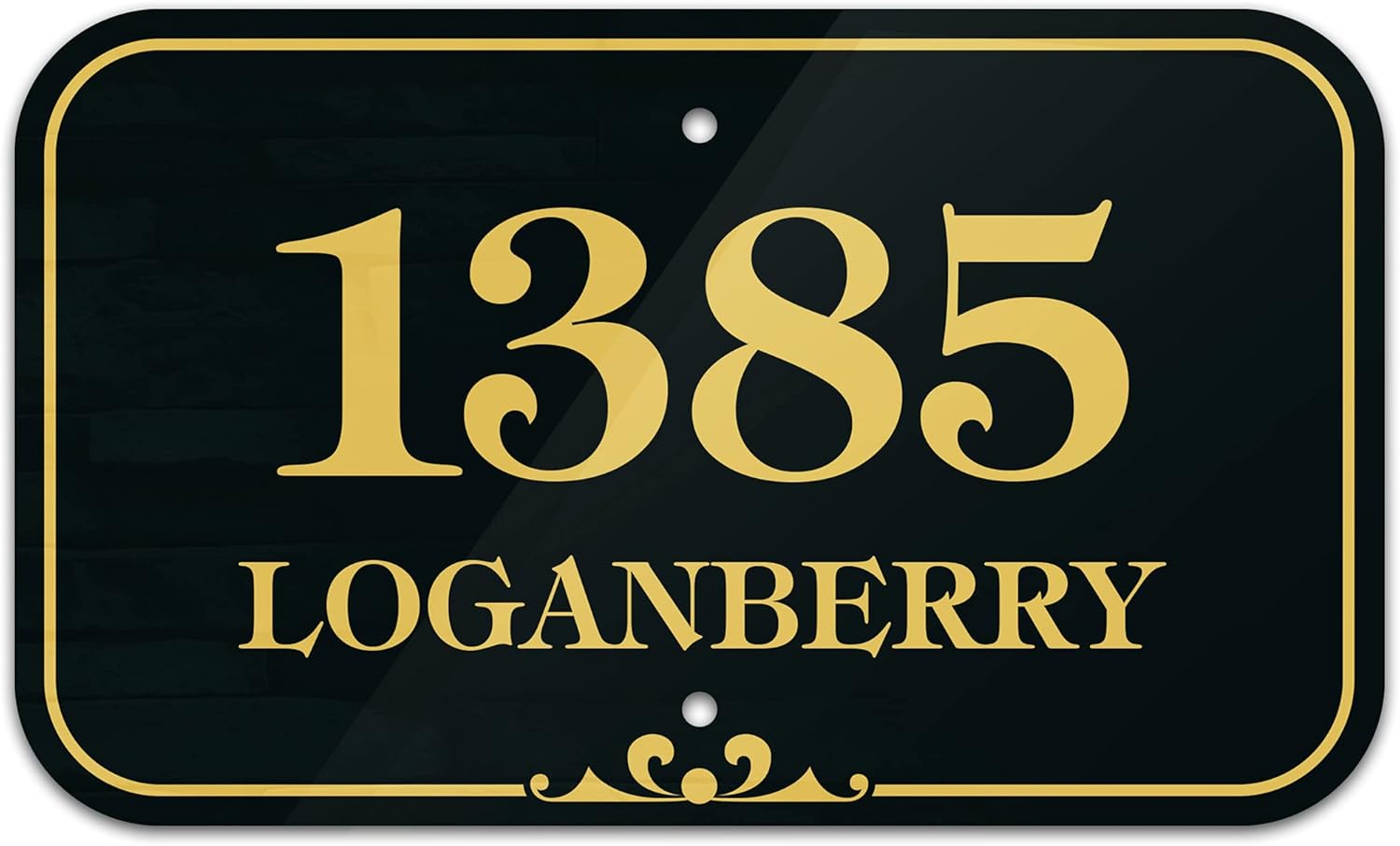 Plaques & Wall Art - House Address Sign, House Address Plaque, Indoor/Outdoor Use, 7x12 Inch, 22 Colors, Reflective Option, USA Made by My Sign Center (Prestige)