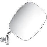 DASPARTS Side View Mirror Right 211857514F Luxury Zinc Diecasting Version(Not Stainless Steel Housing) Chrome For 1968-79 Bus 1973-74 Thing