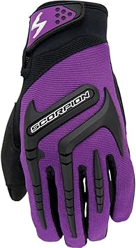 purple bike gloves