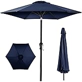 Best Choice Products 10ft Outdoor Steel Polyester Market Patio Umbrella w/Crank, Easy Push Button, Tilt, Table Compatible