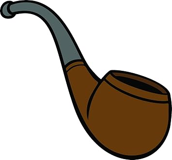 Amazon Com Cute Simple Detective Pi Private Investigator Cartoon Element Emoji Vinyl Sticker Smoke Pipe Automotive