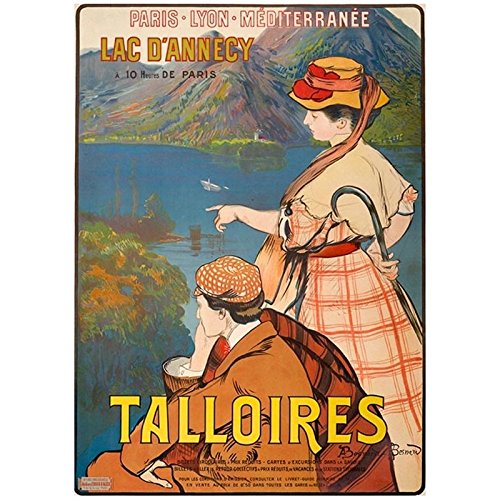 Editions Clouet 50212 – Affiche Touristique 50×70 cm PLM – Le Lac d’Annecy – Talloires