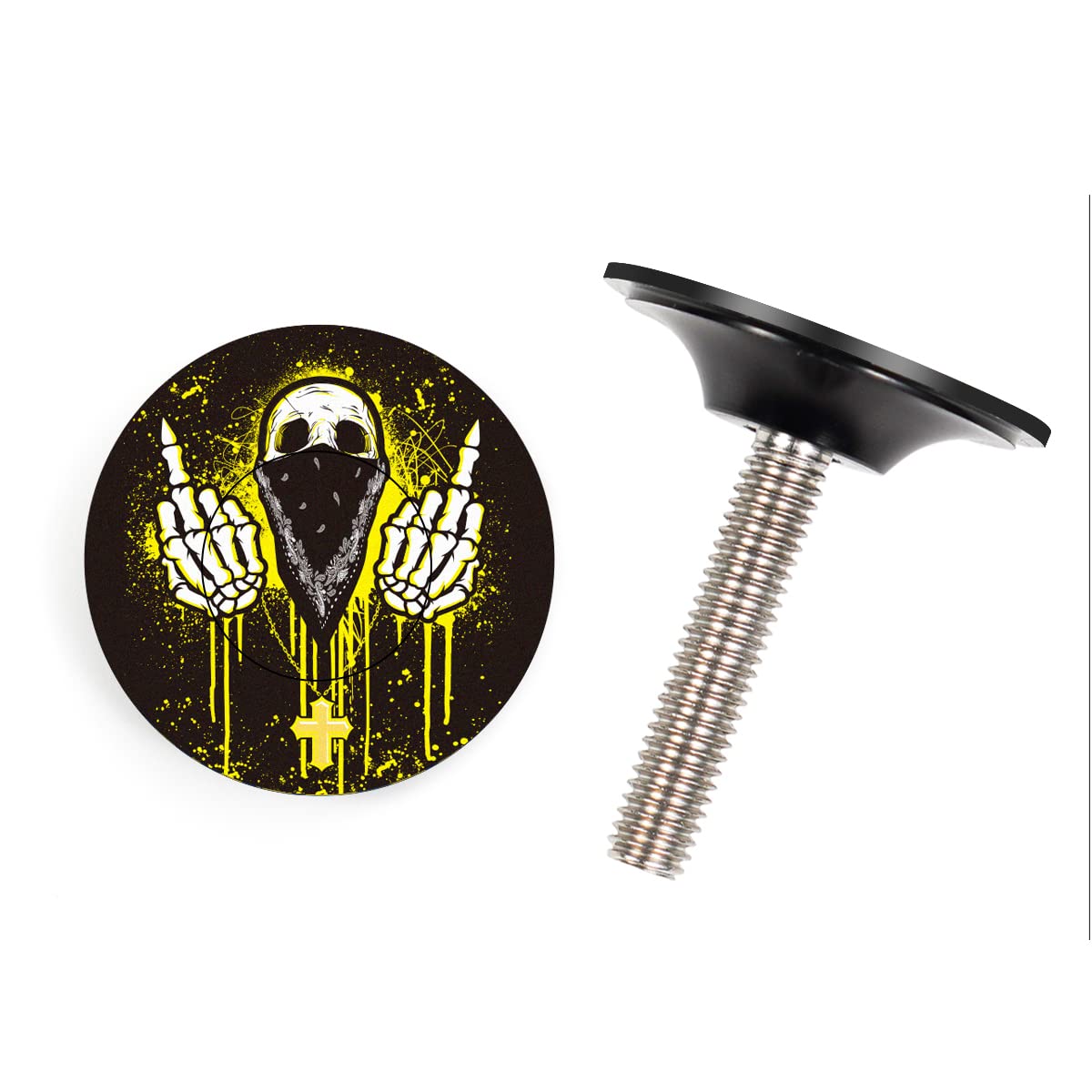 CNCLOL Bike Headset Top Cap With Bolts，MTB Headset Cap for Bicycle Road Bike 1 1/8 Stems.