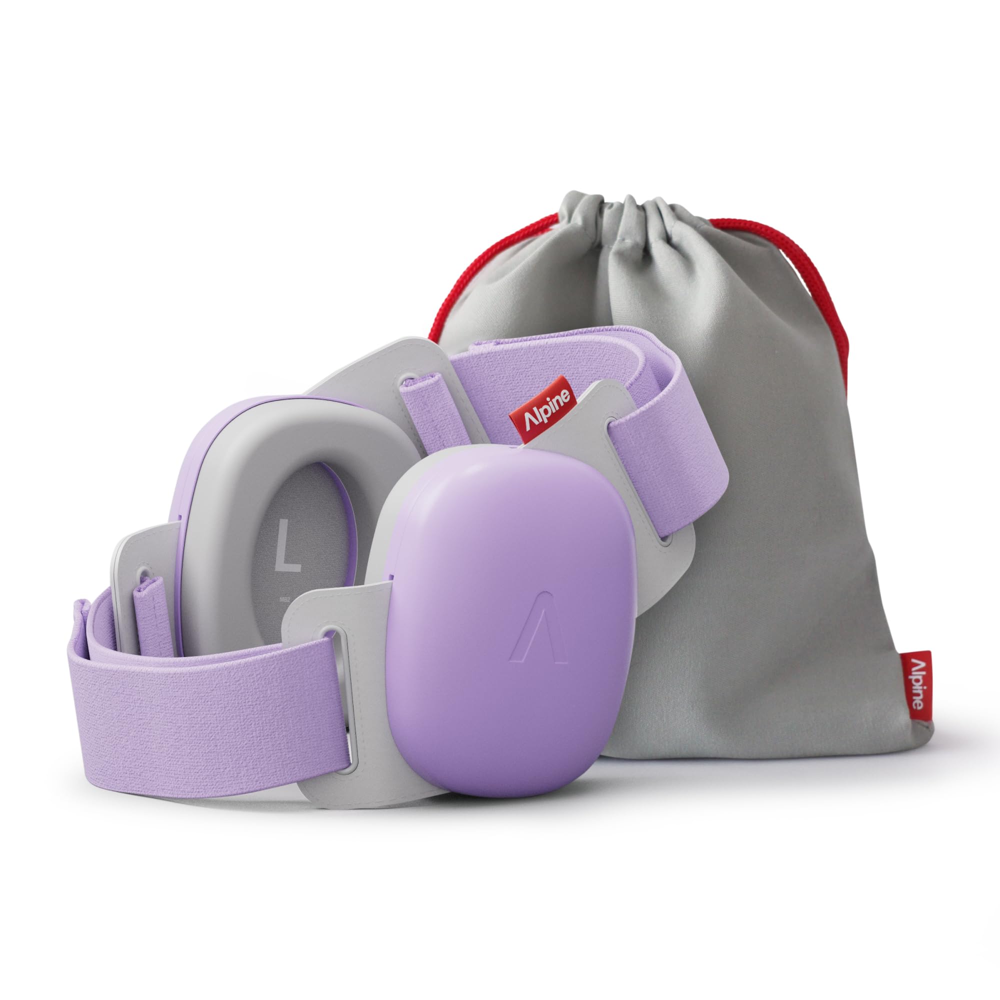 Alpine Muffy Baby Comfort - Ear Defenders for Babies and Toddlers - CE & UKCA Certified, Unique Headband for Safe Fit & Comfort Multi-adjustable for Ages Up To 48 Months - 24dB Sound Reduction, Purple
