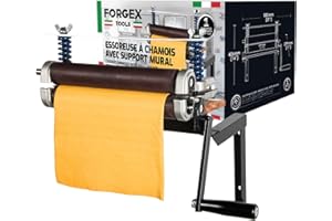 Forgex Tools - Heavy-Duty Chamois Wringer with Wall Mount, Durable Manual Clothes and Shammy Towel Essoreuse, Ideal for Auto 