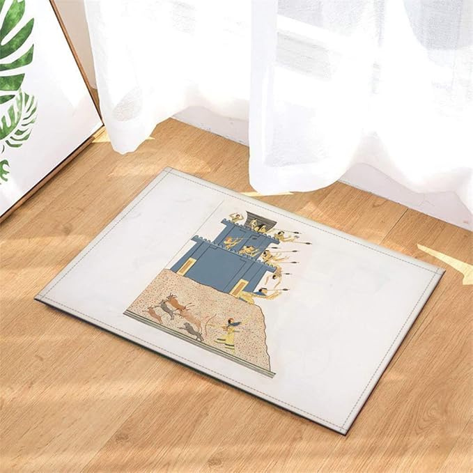 Badteppich: 40 X 60 cm. Plus Samt. rutschfest. 3D Hd-Druck. Haus