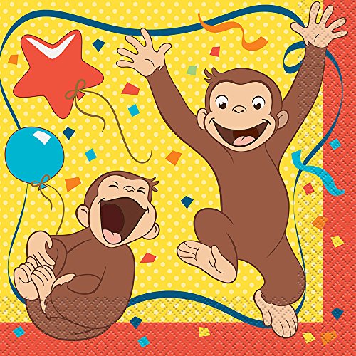 Unique Industries Curious George Luncheon Napkins (16)