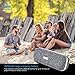 Wireless Bluetooth Speaker, Portable Classic Elegant Stereo Speakers with HD Sound Audio and Enhanced Bass, Bluetooth 4.2/AUX line/Dual Driver Speakers for Home, Beach, Travel, Party - Gofreetech