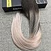 Ugeat 22inch 20Pcs 50Gram Tape in Hair Extensions Human Hair Ombre Tape in Real Remy Hair Extensions Tape in Ombre Hair Extensions Brown and Blonde Human Hair