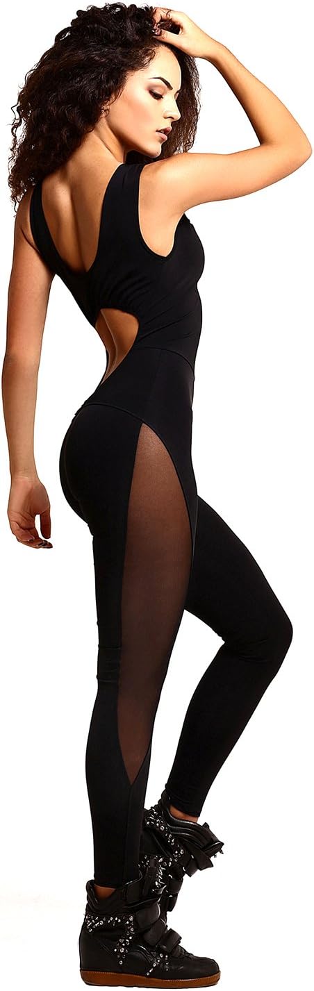 Most Sexy Sports Jumpsuit DF Sexy Black, Workout Romper, Yoga Outfit