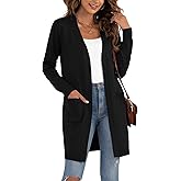 VIISHOW Women's Classic Cardigans Long Sleeve Open Front Casual Knit Cardigan Sweaters Coat Soft Outwear