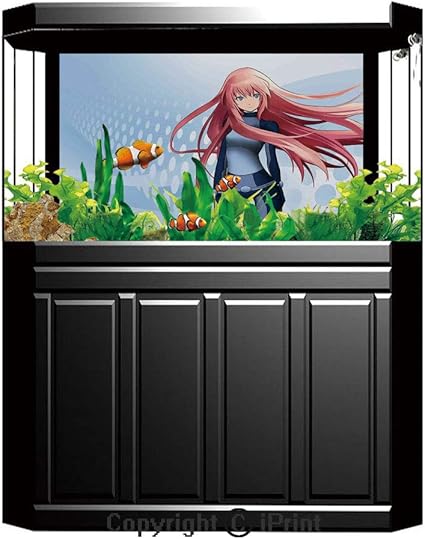 Amazon Com Terrarium Fish Tank Background Anime Futuristic