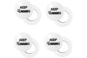 Tinoaly 4 Pairs Magnetic Race Bib Clips, Running Bib Holder Marathon Race Number Board Snaps Fixing Magnets for Runners
