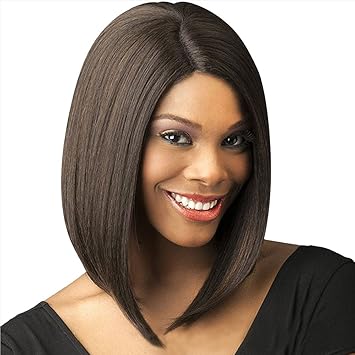 Amazon Com European Black Bobo Short Straight Hair Wigs For Women