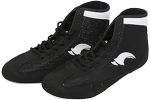 GENERIC Boxing Shoes for Kids Sports Training Shoes Men's Wrestling Shoes Boys Girls High Top Boots Competition Fitness