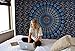 Blue Tapestry Wall Hanging Mandala Tapestries Indian Cotton Bedspread Picnic Bedsheet Blanket Wall Art Hippie Twin Hippie Bohemian Wall Decor Tapestry