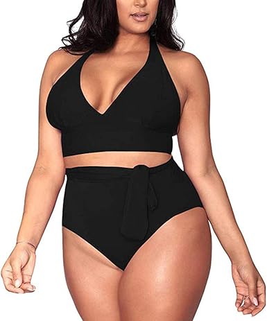 high neck plus size bathing suits