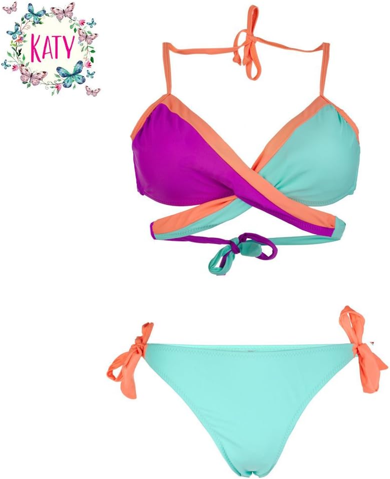 Perfect Fashion Katy Sexy Bikini Set Bathing Swimsuit Bandage Swimwear Model 2017